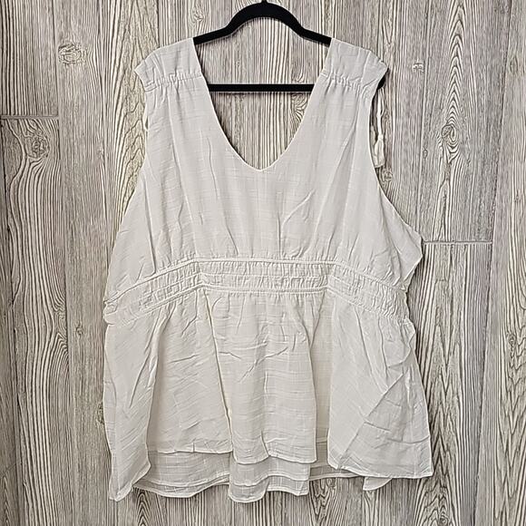 Torrid Window Pane V-Neck Sleeveless Tank Women's Plus Size 5X NWT - Picture 6 of 11